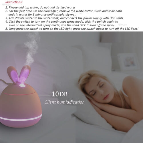 3 in 1 200ML USB Rabbit Air Humidifier Ultrasonic