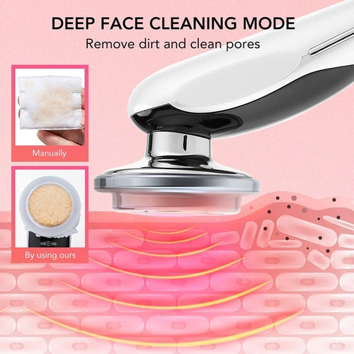 7 In 1 RF Face Massager Skin Rejuvenation Mesotherapy Facial Lifting