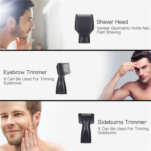 Portable 4 In 1 Rechargable Ear Nose Trimmer Electric Close Shaver